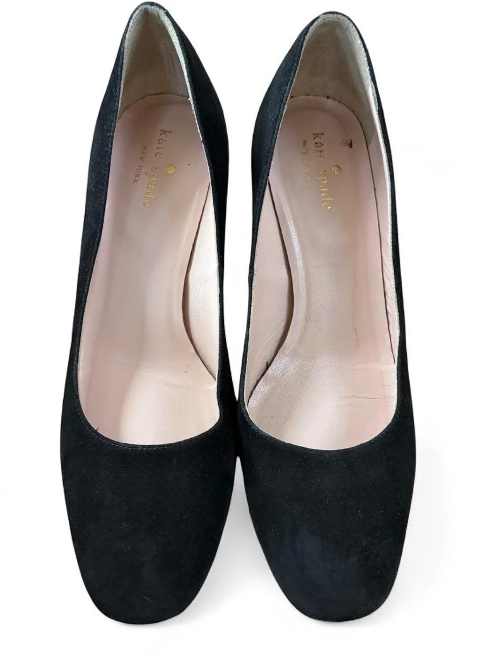 Kate Spade Suede Side 8 sparkle Block heel